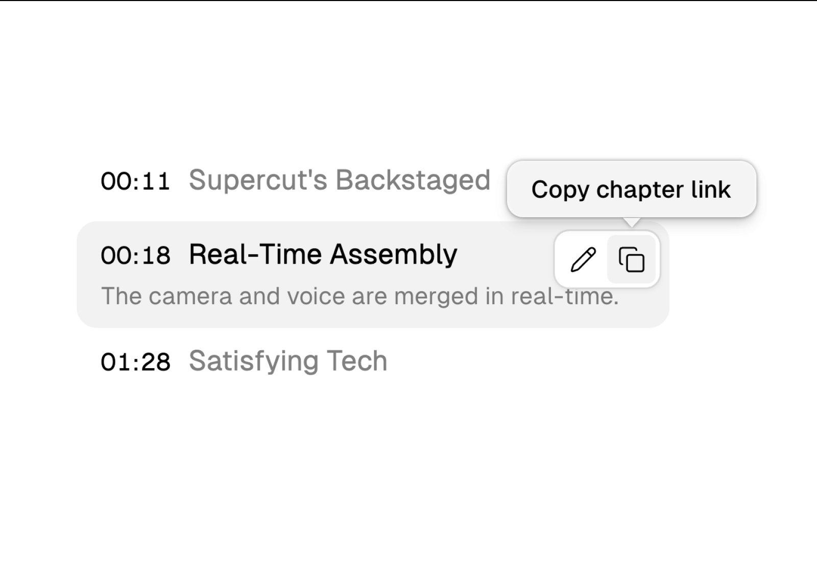 Supercut product update